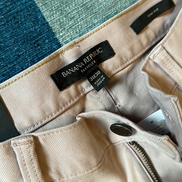 NWT Slim Banana Republic Traveler Pants 31x30 - Picture 2 of 5